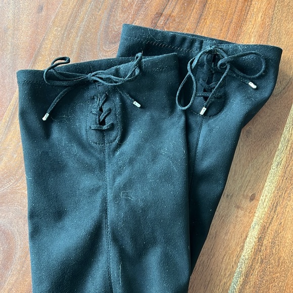 Over the knee Suede Boots - Picture 3 of 9